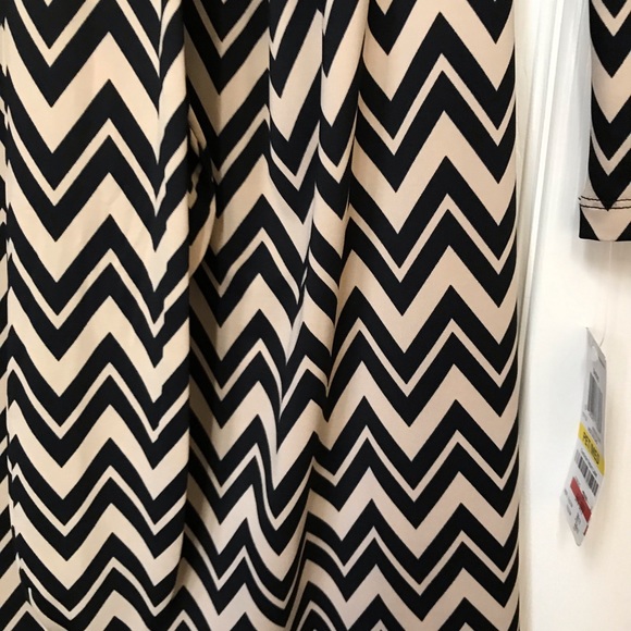 INC International Concepts Mod Zig Zag Print Wrap Dress - Picture 4 of 8